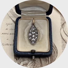Load image into Gallery viewer, 19th Century Rose-Cut Diamond Marquise-Shaped Pendant