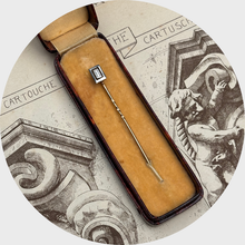 Load image into Gallery viewer, Art Deco Baguette-Cut Diamond Stickpin