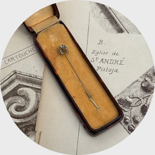 Load image into Gallery viewer, Antique Miniature Diamond Horseshoe Stickpin
