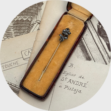 Load image into Gallery viewer, Antique Rose-Cut Diamond Bow Stickpin