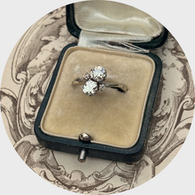 Load image into Gallery viewer, Antique Old-Cut Diamond Toi et Moi Ring