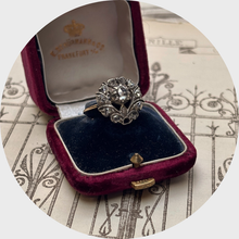 Load image into Gallery viewer, Antique Rose-Cut Diamond Thistle Ring