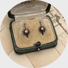 Load image into Gallery viewer, 19th Century Starburst Rose-Cut Diamond Earrings