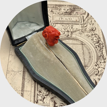 Load image into Gallery viewer, 19th Century Grand Tour Coral Goat Stickpin