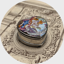 Load image into Gallery viewer, 18th Century Enameled Heart-Shaped Lovers Box
