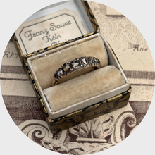 Load image into Gallery viewer, Georgian Eight Stone Rose-Cut Diamond Half Hoop Ring