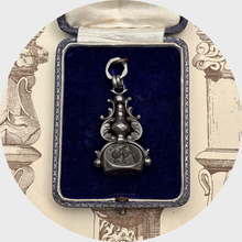 Load image into Gallery viewer, 18th Century Iron Swivel Watch Fob with Three Seals