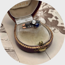 Load image into Gallery viewer, Belle Epoque Sapphire &amp; Diamond Toi et Moi Ring
