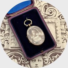 Load image into Gallery viewer, Victorian Hairwork Mourning Pendant
