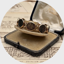 Load image into Gallery viewer, Vintage Rose Gold Antique Coin Bracelet