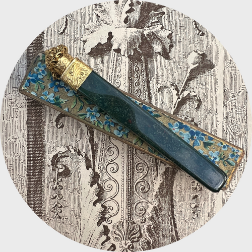 Bloodstone & Gold Perfume Flask