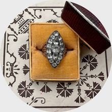 Load image into Gallery viewer, Georgian Paste Marquise Ring