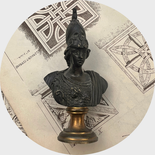 Victorian Pallas Athena Signet Desk Seal