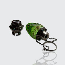 Load image into Gallery viewer, 19th Century Viennese Glass Perfume Bottle with Finger Ring