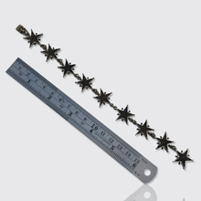 Load image into Gallery viewer, 19th Century Silver Pentacrine Star Fossil Link Bracelet