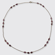 Load image into Gallery viewer, Vintage Ruby Station Necklace