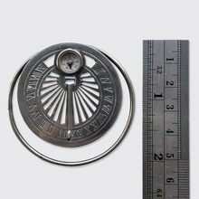 Load image into Gallery viewer, Antique Silver Money Clip, Compass and Sundial, Mappin &amp; Webb Paris