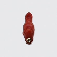 Load image into Gallery viewer, Carved Coral Horse Head Pendant