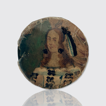 Load image into Gallery viewer, 17th Century Miniature Portrait with Mica Overlays in Screw-On Thaler