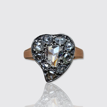 Load image into Gallery viewer, Antique Rose-Cut Diamond Witch's Heart Ring