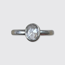 Load image into Gallery viewer, White Gold Rose-Cut Diamond Solitaire Ring
