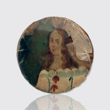 Load image into Gallery viewer, 17th Century Miniature Portrait with Mica Overlays in Screw-On Thaler
