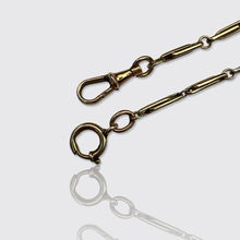 Load image into Gallery viewer, Art Deco Two Tone Gold Watch Chain / Necklace