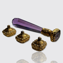 Load image into Gallery viewer, 19th Century Wax Seal Holder with Four Changeable Seals
