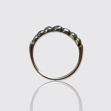 Load image into Gallery viewer, Georgian Seven Stone Rose-Cut Diamond Half Hoop Ring