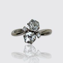 Load image into Gallery viewer, Antique Old-Cut Diamond Toi et Moi Ring