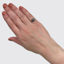 Load image into Gallery viewer, Art Deco Onyx &amp; Diamond Target Ring