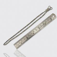 Load image into Gallery viewer, Antique Silver &amp; Gold Watch Chain Necklace