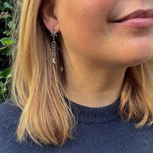 Load image into Gallery viewer, Georgian Cut-Steel Drop Earrings