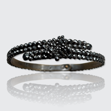 Load image into Gallery viewer, Georgian Cut Steel Butterfly Crossover Bangle