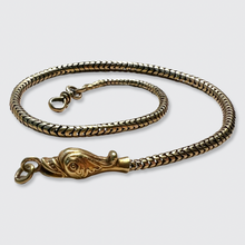 Load image into Gallery viewer, Victorian Gold Snake Watch Chain
