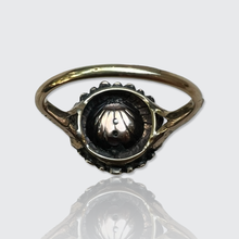 Load image into Gallery viewer, Rose-Cut Diamond Halo Ring