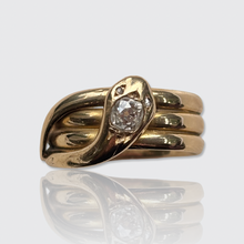 Load image into Gallery viewer, Victorian Old Mine-Cut Diamond Snake Ring by Frank Hyams