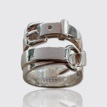 Load image into Gallery viewer, Vintage Silver Débridée Ring, Hermès