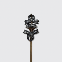 Load image into Gallery viewer, Antique Rose-Cut Diamond Bow Stickpin