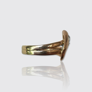 Victorian Rose-Cut Diamond Snake Ring