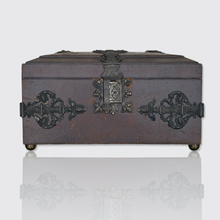 Load image into Gallery viewer, Large Antique Neo-Gothic Jewellery Box with Key