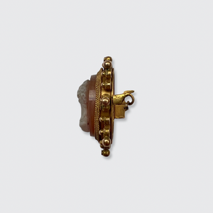 Victorian Miniature Cameo Brooch