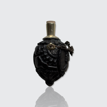 Load image into Gallery viewer, 19th Century Carved Coconut Portrait Perfume Flask Pendant