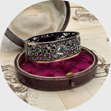 Load image into Gallery viewer, 19th Century French Silver Open-Worked Bangle