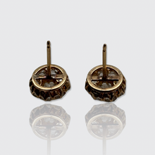 Load image into Gallery viewer, 19th Century Rose-Cut Diamond Cluster Earrings