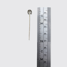 Load image into Gallery viewer, Antique Miniature Diamond Horseshoe Stickpin