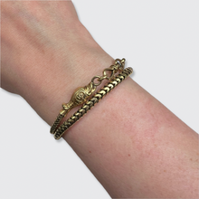 Load image into Gallery viewer, Victorian Gold Snake Watch Chain