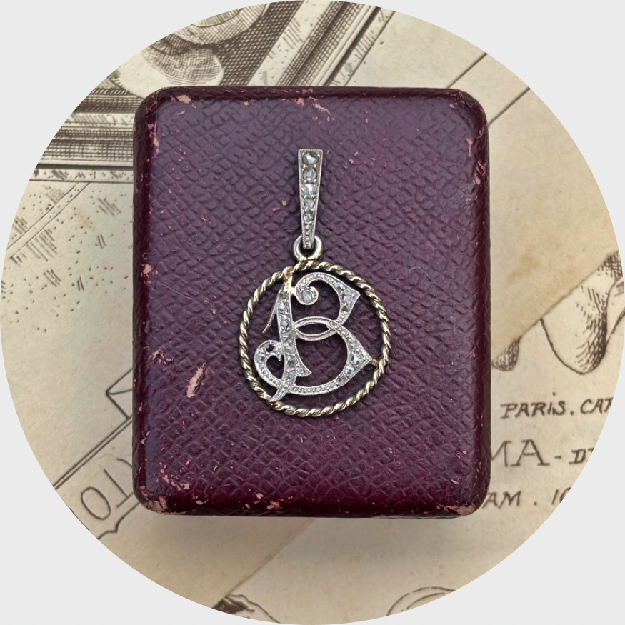 Art Deco Lucky 13 Pendant