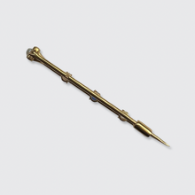 Load image into Gallery viewer, Victorian Pearl, Sapphire &amp; Diamond Nail Brooch