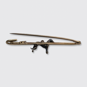 Victorian Diamond Dog Bar Brooch